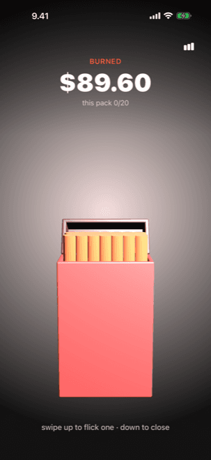 Flick one out — oddly satisfying.